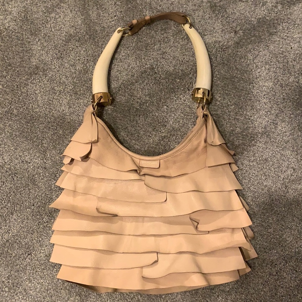 Authentic vintage YSL Mombasa horned handle bag
